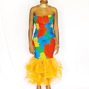 Wax print Ankara Party Dress